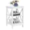 White End Table With Storage Shelf Sofa Side Table For Living Room Bedroom Compact Versatile And Ea 9