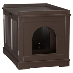 cozy cat house, multi-use wooden litter box, cat washing storage double door, hidden design for privacy