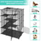 Large Wire Cat Cage Kennels Tier Cat Cage Indoor Enclosures DIY Playpen Crate Cat Enclosure For Cat 3