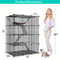 Large Wire Cat Cage Kennels Tier Cat Cage Indoor Enclosures DIY Playpen Crate Cat Enclosure For Cat 4