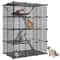 Large Wire Cat Cage Kennels Tier Cat Cage Indoor Enclosures DIY Playpen Crate Cat Enclosure For Cat 6