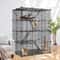 Large Wire Cat Cage Kennels Tier Cat Cage Indoor Enclosures DIY Playpen Crate Cat Enclosure For Cat 7