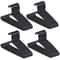 Premium Black Plastic Hangers Heavy Duty Suit Camisole Hangers Ideal For Shirts Sweaters Tanks 7