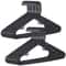 Premium Black Plastic Hangers Heavy Duty Suit Camisole Hangers Ideal For Shirts Sweaters Tanks 0