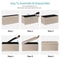 Beige Folding Storage Ottoman Leather Storage Bench For Bedroom Durable Seat Storage Solution 8