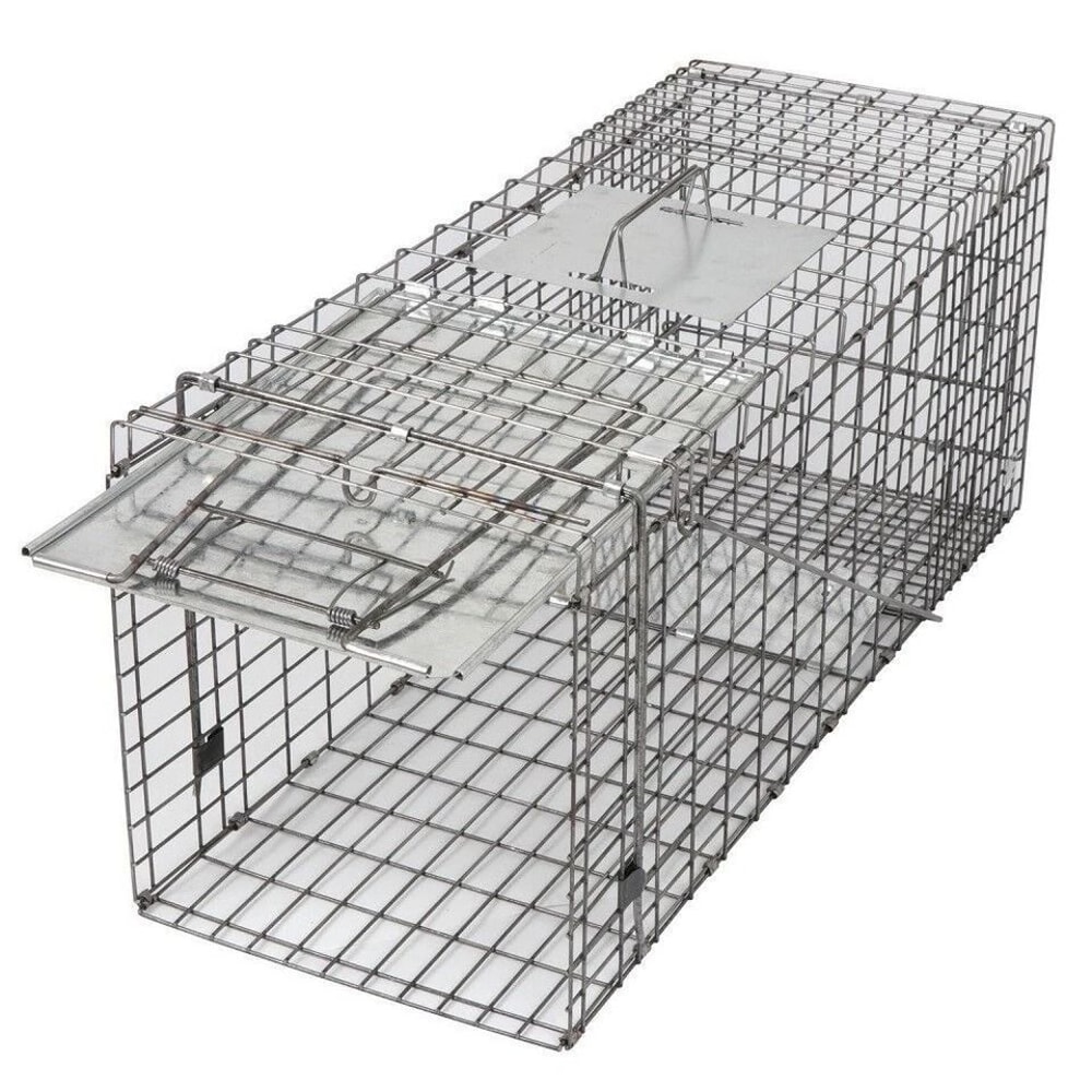 Humane Large Animal Trap Spring Loaded Easy To Bait Release Strong Frame Safe And Durable For Home 0