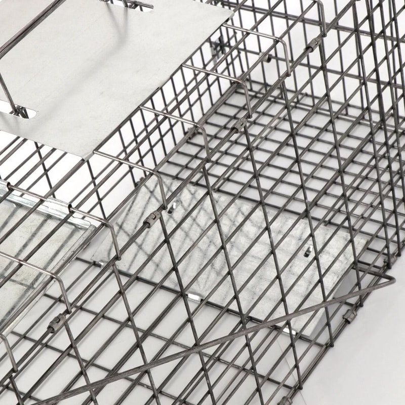 Humane Large Animal Trap Spring Loaded Easy To Bait Release Strong Frame Safe And Durable For Home 5