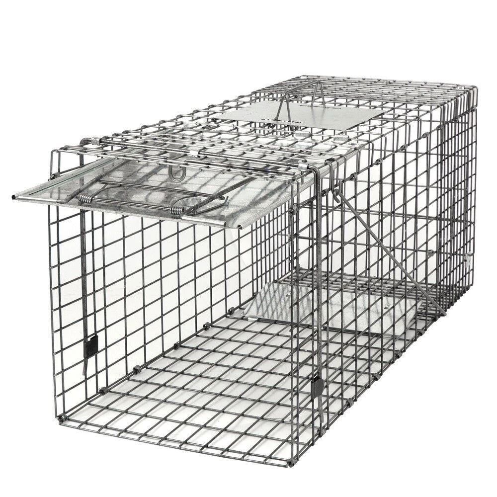 Humane Large Animal Trap Spring Loaded Easy To Bait Release Strong Frame Safe And Durable For Home 7