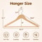 Wooden Clothes Hangers Premium NonSlip Flocked Hangers For Suit Shirt Pants Dresses 2