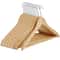 Wooden Clothes Hangers Premium NonSlip Flocked Hangers For Suit Shirt Pants Dresses 14