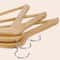 Wooden Clothes Hangers Premium NonSlip Flocked Hangers For Suit Shirt Pants Dresses 9