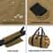 Durable Canvas Firewood Log Carrier Bag Waxed Canvas Log Tote Waterproof Log Carrier With Straps 2