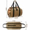 Durable Canvas Firewood Log Carrier Bag Waxed Canvas Log Tote Waterproof Log Carrier With Straps 3