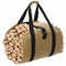 Durable Canvas Firewood Log Carrier Bag Waxed Canvas Log Tote Waterproof Log Carrier With Straps 6
