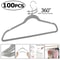 Premium NonSlip Velvet Clothes Hangers Flocked Hangers For Suits Shirts And Pants Swivel Hook 4