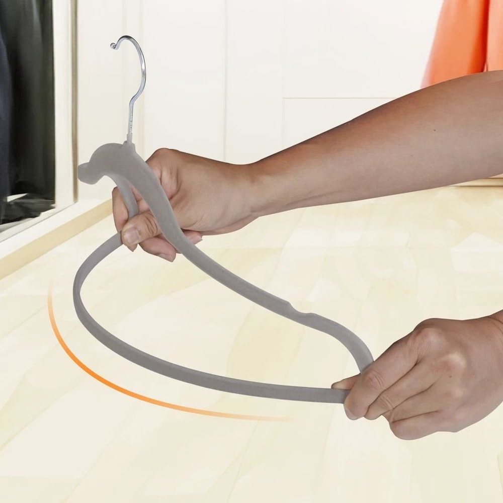 Premium NonSlip Velvet Clothes Hangers Flocked Hangers For Suits Shirts And Pants Swivel Hook 12