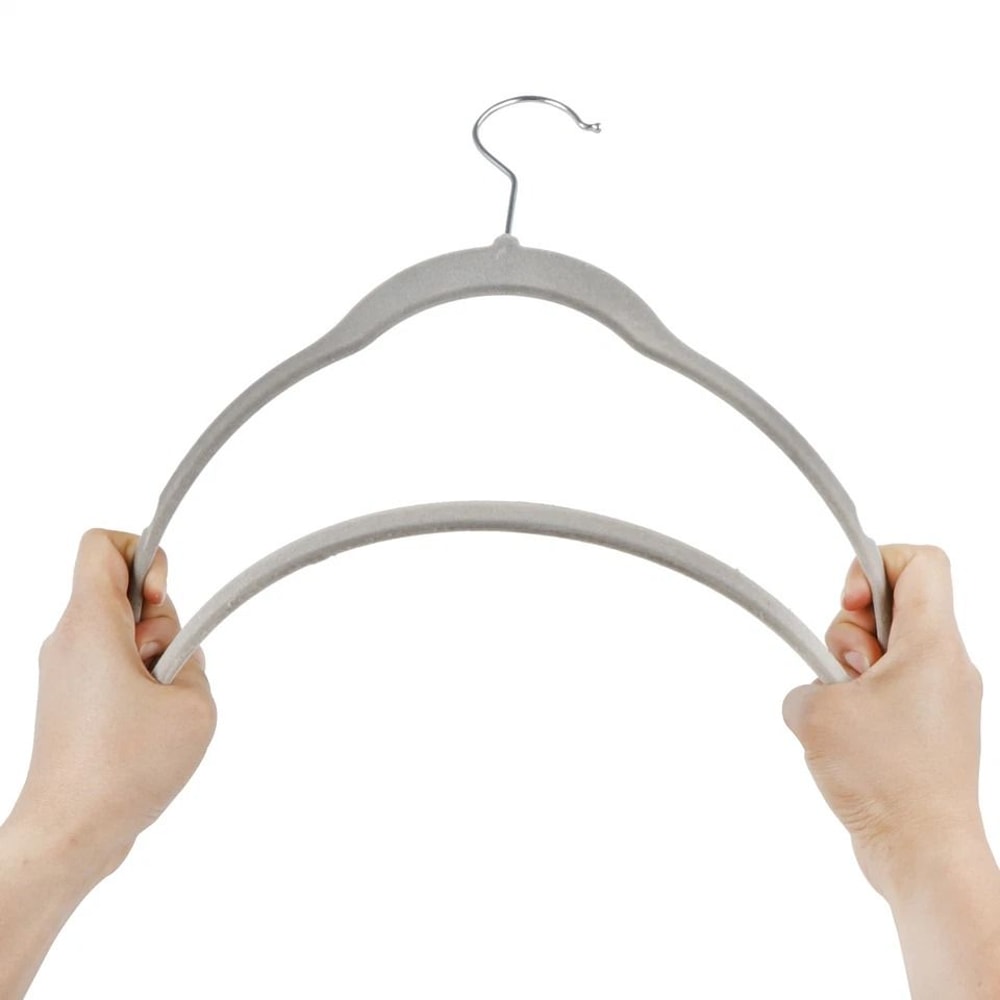 Premium NonSlip Velvet Clothes Hangers Flocked Hangers For Suits Shirts And Pants Swivel Hook 5