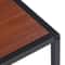 Mahogany Coffee Table With Storage Basket Sturdy Side Table Organizer Versatile Home Furniture For 6