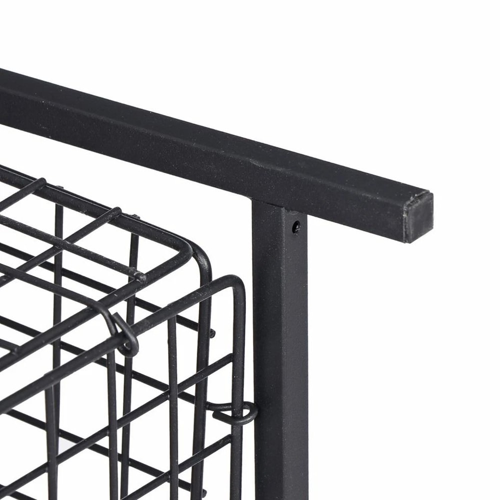 Mahogany Coffee Table With Storage Basket Sturdy Side Table Organizer Versatile Home Furniture For 7