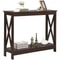 Console Table Square Brown Hallway Table Coffee Table Oxford Entryway Storage Table Durable Elega 3