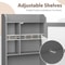 Over Toilet Space Saver Bathroom Floor Cabinet Gray Storage Shelf Rack For Bathroom Organization 3