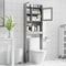 Over Toilet Space Saver Bathroom Floor Cabinet Gray Storage Shelf Rack For Bathroom Organization 0
