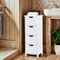 Wooden Side Storage Bathroom Floor Cabinet Organizer Drawers For Bathroom MultiPurpose Cabinet EcoF 4