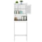 Over Toilet Space Saver Bathroom Floor Cabinet White Wood Storage Shelf Rack Perfect For Organizati 3