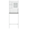 Over Toilet Space Saver Bathroom Floor Cabinet White Wood Storage Shelf Rack Perfect For Organizati 9