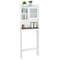 Over Toilet Space Saver Bathroom Floor Cabinet White Wood Storage Shelf Rack Perfect For Organizati 6