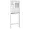 Over Toilet Space Saver Bathroom Floor Cabinet White Wood Storage Shelf Rack Perfect For Organizati 7
