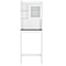 Over Toilet Space Saver Bathroom Floor Cabinet White Wood Storage Shelf Rack Perfect For Organizati 8