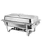Stainless Steel Chafer Chafing Dish Buffet Warmer Rectangular Design With Food Pan And Lid 2