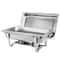 Stainless Steel Chafer Chafing Dish Buffet Warmer Rectangular Design With Food Pan And Lid 7