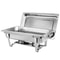 Stainless Steel Chafer Chafing Dish Buffet Warmer Rectangular Design With Food Pan And Lid 7