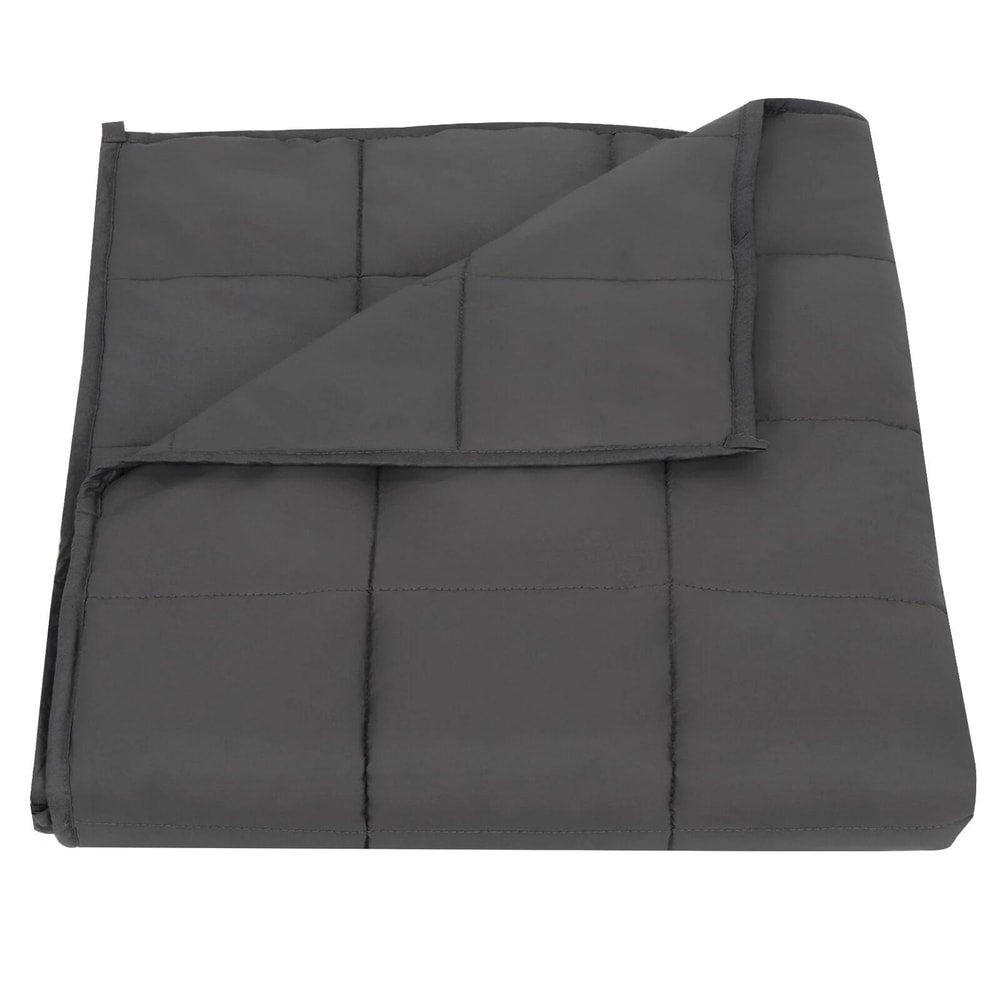 Deep Sleep Grey Weighted Blanket Cotton Therapy Promote Relaxation And Stress Relief 8