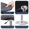 Stylish Gray PU Leather Bar Stools Adjustable Height Swivel And Backrest For Counter Use Perfect Fo 8