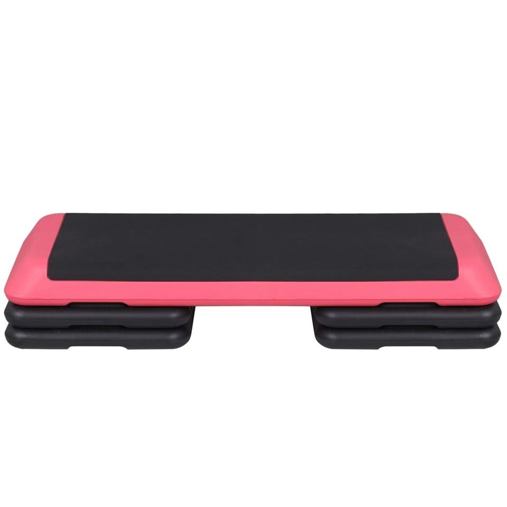 Aerobic Stepper Adjustable Training Exercise Platform Workout Step For Fitness Pink Home Exercise E 13