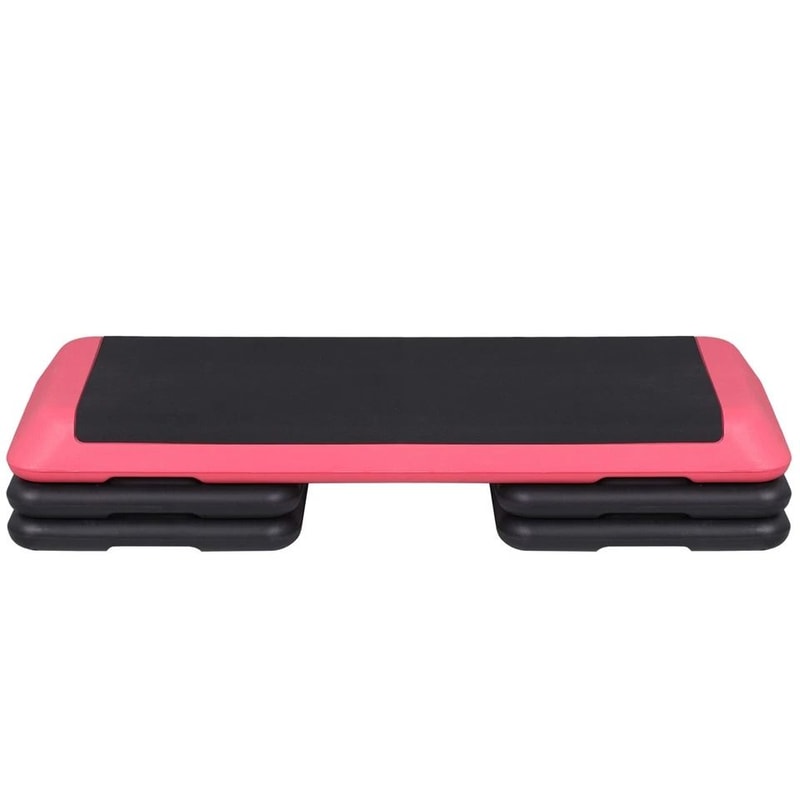 Aerobic Stepper Adjustable Training Exercise Platform Workout Step For Fitness Pink Home Exercise E 13