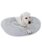 Calming Fur Donut Cuddler For Dogs And Cats Soft Polyester Bed Warmer Pet Bed For Joint Pain Relief 5