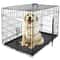 Folding Metal Dog Crate For Large Dogs Wire Dog Kennels Black Heavy Duty LeakProof Pan 0