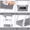 End Table With USB Ports Side Table With Outlets Gray Tier Storage Charging Station For Bedroom 1