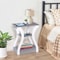 End Table With USB Ports Side Table With Outlets Gray Tier Storage Charging Station For Bedroom 4
