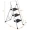 Ladder Safety Non Slip Mat Tread Foldable Kitchen Steel Step Stool White Heavy Duty Platform 12