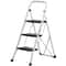 Ladder Safety Non Slip Mat Tread Foldable Kitchen Steel Step Stool White Heavy Duty Platform 0
