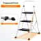 Ladder Safety Non Slip Mat Tread Foldable Kitchen Steel Step Stool White Heavy Duty Platform 3