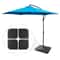 Square Shaped Outdoor Patio Umbrella Base Stand Water Filled Sand Filled Support For Patio Use 0