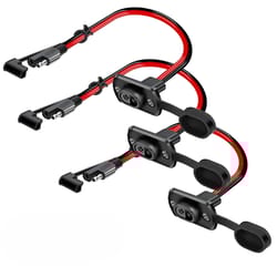 awg sae adapter, male plug to female socket cable quick connector harness, 1ft heavy duty battery extension