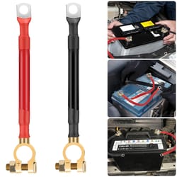 awg heavy duty battery cable, tinned copper terminals, power wire for car marine rv systems