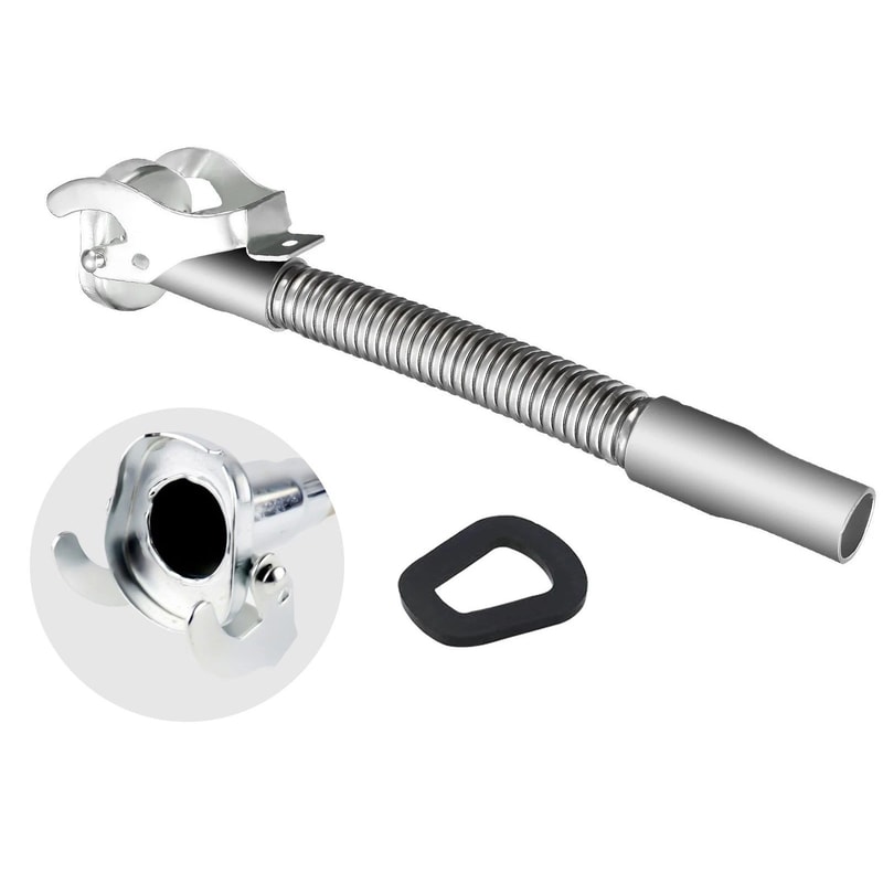 Stainless Steel Long Nose Spout Nozzle Flexible Jerry Can Spout Replacement Universal Fuel Pouring 0